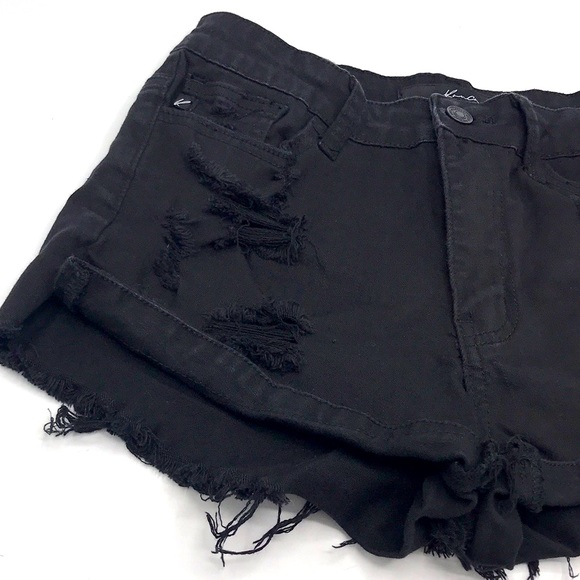 Black Denim Shorts - Picture 6 of 14